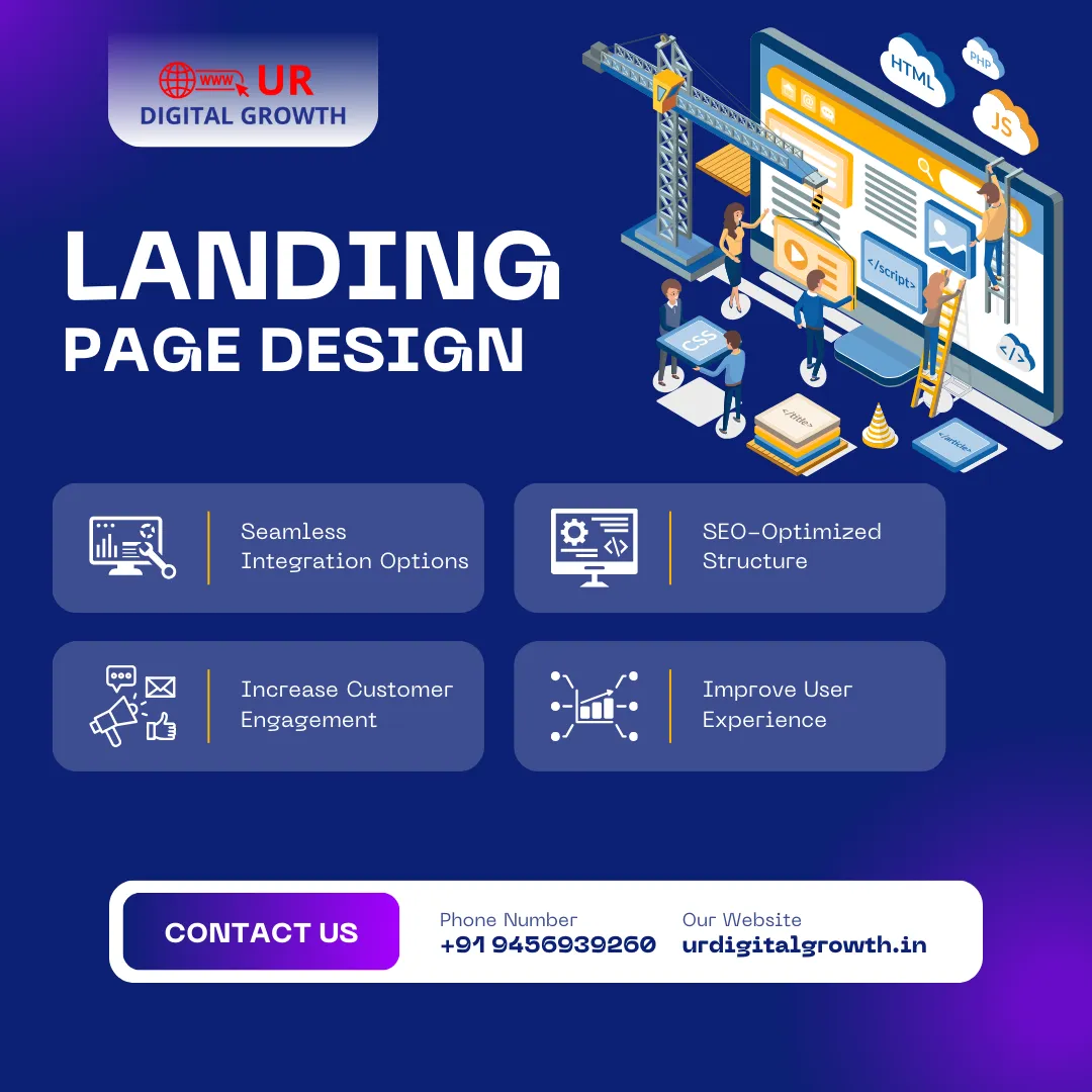 Professional landing page